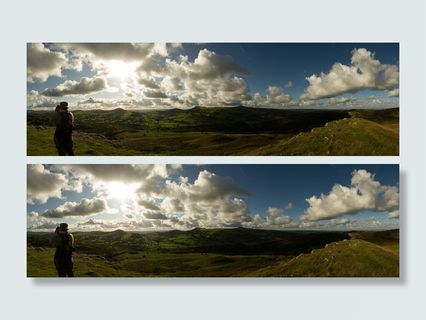 站在青草上的人在蓝天下摄影 站在青草上的人在蓝天下摄影