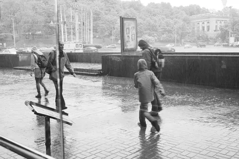 建筑，建筑外观，建筑结构，水，真人，城市，潮湿，人群