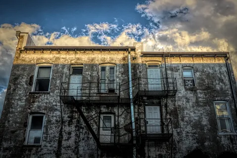 flagstaff，美国，公寓楼，建筑，窗，门，下午，建筑结构