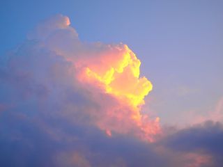 云，阳光，轻松，天空，云天，戏剧性的天空，日落，多色