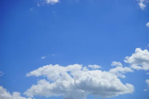 夏天的云，天空，云，白色，蓝色，夏日，自然，天气