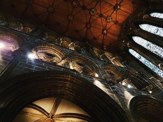 英国格拉斯哥，大教堂，天花板，屋顶，纹理，低角度视图，建筑