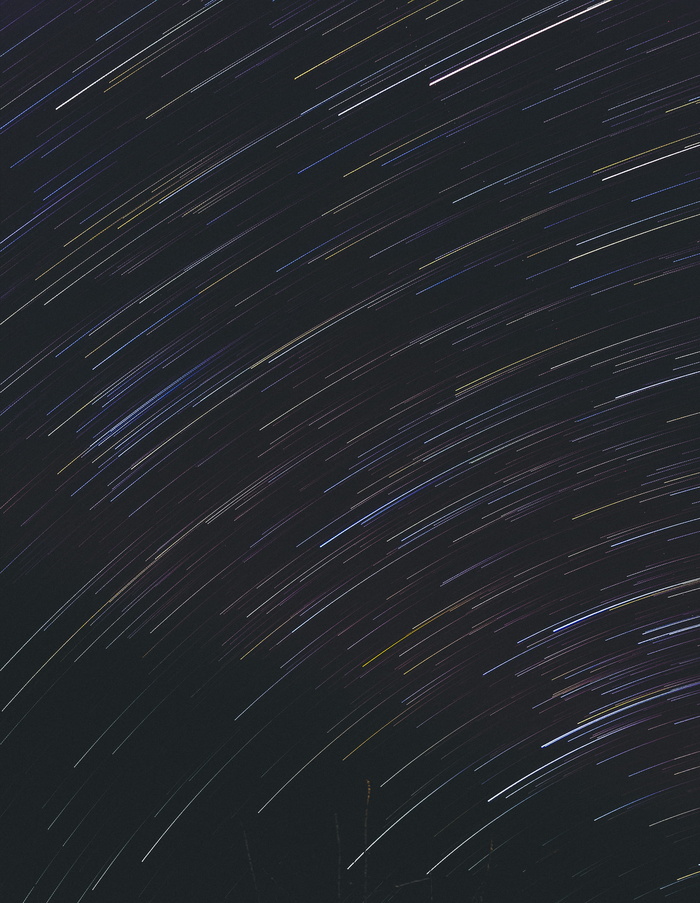 星雨艺术品，长时间曝光，夜晚，星星，星迹，自然，星夜，纹理