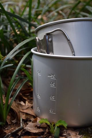 露营，锅，铝，雪峰，抽象，物体，金属，明亮