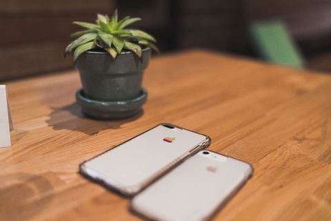 iPhone，苹果，办公桌，Macintosh，复古，最小，简单，干净