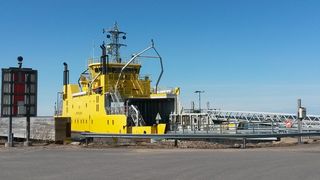 oulunsalo，海运贷款，轮渡，运输，黄色，工业，运输方式，天空