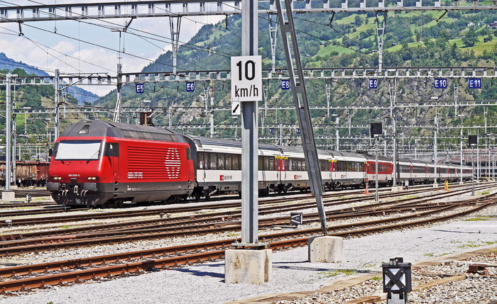 瑞士、联邦、铁路、abstellanlage、瑞士联邦铁路、brig、valais、特快列车