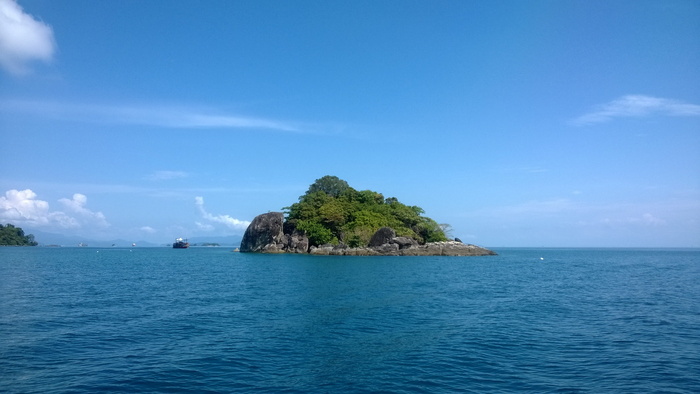 岛, 阳光灿烂的日子, 泰国湾, 海, 蓝色, 天空, 风景, 水