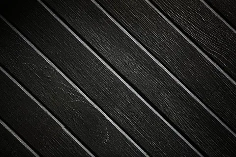 黑色木材角纹理照片