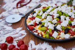 比萨, 面团, 面粉, 准备, 埃及, 番茄, 香肠, 餐饮