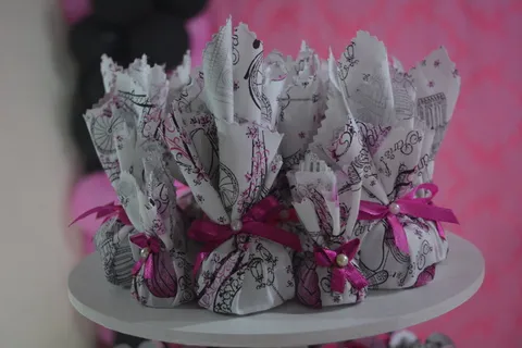 糕点, 聚会, 罗莎, 庆典, 粉红色, 特写, 室内, 没有人