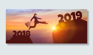 女人，穿着，黑色，西装，跳跃，2018年岛，2019年岛，设计