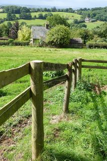 英国，大马尔文，乡村，绿色，栅栏，夏天，花园，英格兰