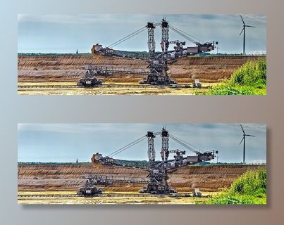 黑色，重型，设备，风车，挖掘机，斗轮挖掘机，露天采矿，褐煤