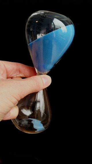 人，手持，计时器，时间转换，鸡蛋计时器，沙漏，时钟，时间