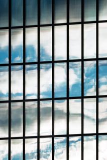 无标题，窗口，反射，建筑，云，天空，网格，矩形