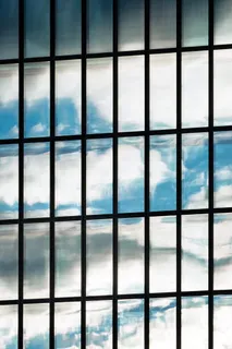 无标题，窗口，反射，建筑，云，天空，网格，矩形