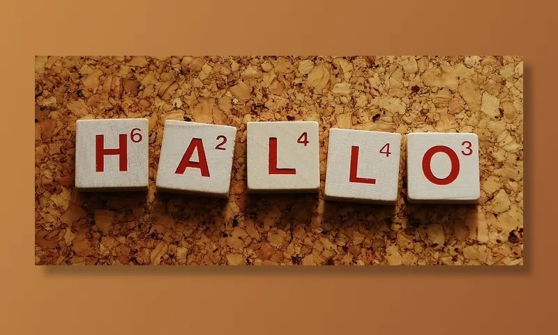 哈罗拼字块，你好，欢迎，信件，文字，文字，交流，没有人