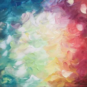 五彩抽象画，白色，青色，黄色，红色，抽象画，艺术，色彩
