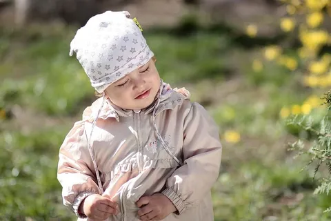 可爱，可爱，小女孩，公主，大自然，多姆，孩子