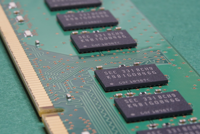 绿色、黑色、dimm卡、内存、计算机、组件、pcb、电子行业