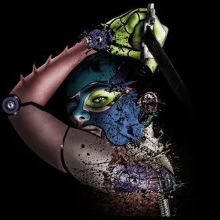 组装，幻想，photoshop，菜鸟图库，单人，摄影棚快照，面具，室内