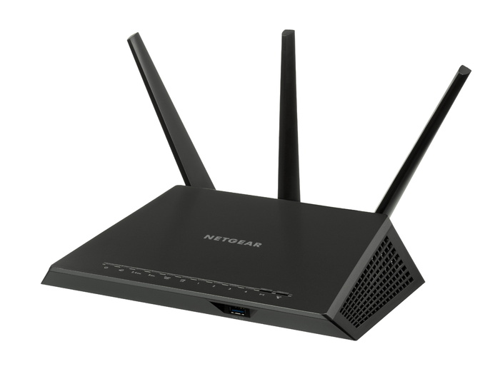 黑色，netgear调制解调器路由器，netgear，夜鹰，ac1900，wifi，路由器，技术