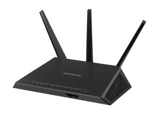 黑色，netgear调制解调器路由器，netgear，夜鹰，ac1900，wifi，路由器，技术