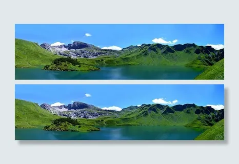 绿色，山，身体，水，Allgäu，schrecksee，hochgebirgssee，阿尔卑斯山