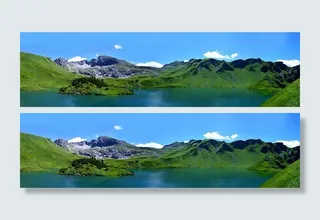 绿色，山，身体，水，Allgäu，schrecksee，hochgebirgssee，阿尔卑斯山