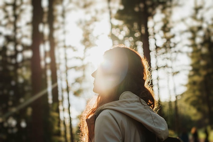 模糊，特写，女孩，灯光，户外，公园，人物，夏天