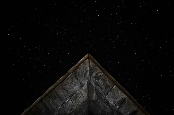 黑暗，探索，低角度拍摄，夜晚，户外，透视，天空，星星