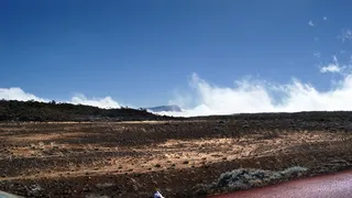 景观、道路、天空、顶部、对比、自然、蓝色、云