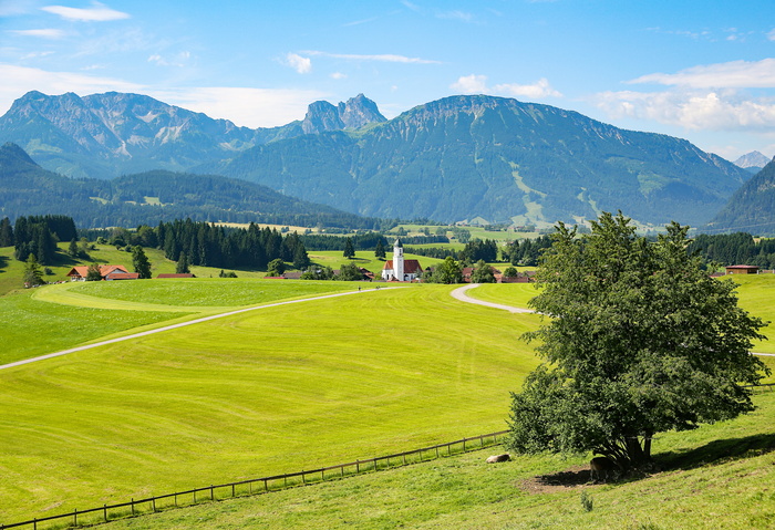 allgäu，eisenberg，ostallgäu，巴伐利亚州，山脉，巴伐利亚阿尔卑斯山，阿尔卑斯山