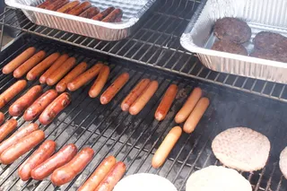 美国，辛辛那提，埃文斯顿娱乐中心，汉堡，食品，烧烤，野炊，热狗