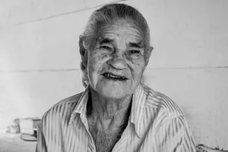 肖像，老女人，老，脸，皱纹，人，白，黑