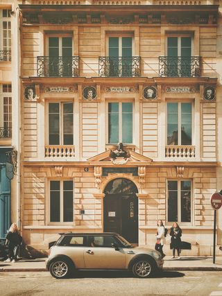 法国、巴黎、树木、窗户、欧洲、对称、建筑、门