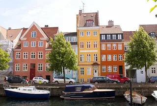 风景摄影，彩色，房屋，荷兰，运河，哥本哈根，克里斯蒂安港，海港