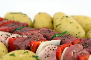 烧烤，烧烤，牛肉，胆固醇，特写，特写，五颜六色，烹饪