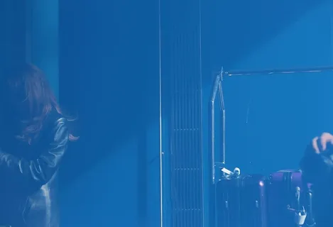 蓝色，酒店，行李，手提箱，旅行，女士，深褐色，夹克