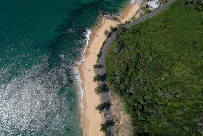 海岛鸟瞰图