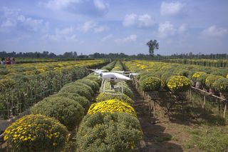 大疆幻影无人机直播