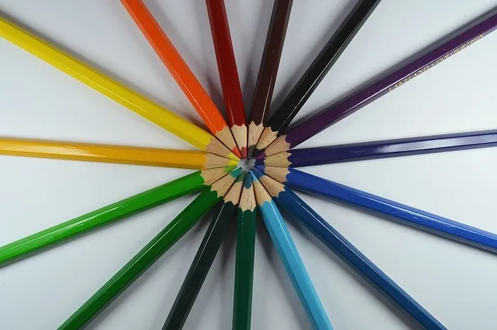 彩色铅笔批，铅笔，颜色，卷笔刀，艺术，绘画，设计，收藏