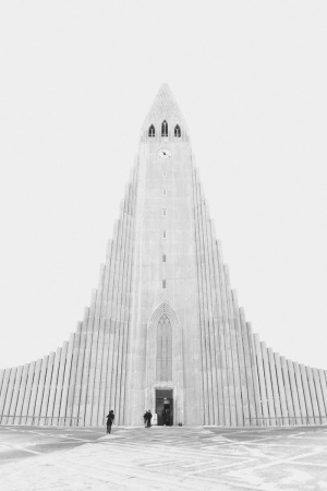 灰色混凝土建筑灰度图