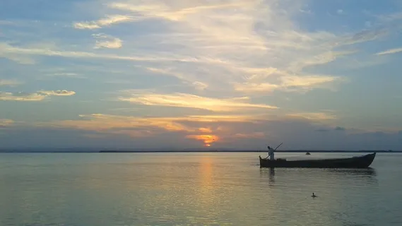 湖,船,日落,西班牙,平静,安静,水,天空 湖,船,日落,西班牙,平静,安静,水,天空