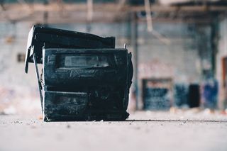 黑色机柜架扬声器