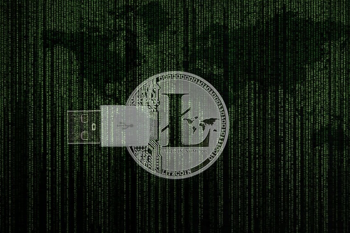 加密货币，莱特币，矩阵，数字，支付，加密，加密，货币