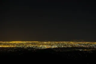 夜, 天空, 拉, 洛杉矶, 夜空, 城市景观, 城市的灯光, 灯