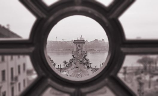 布达佩斯，匈牙利，széchenyi lánchíd，复古，丝网印刷，桥，背景，屏幕