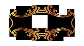 框架，框架，圆形，对象，纹理，图形，图形，金色